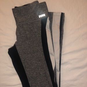 Pink Ultimate Leggings-Grey/Black/White